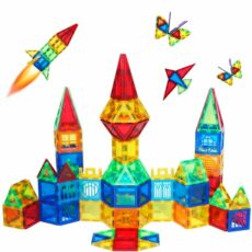 Magblock Magnetic Building Blocks Kids Magnetic Tiles Creativity Educational construction Toys Building Blocks for Boys Girls baby toddler gift