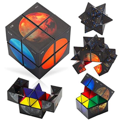 Magic Cube, 2 in 1 Magic Star Cube, Infinity Cube for Kids Adults, Creative Speed Cube Turning Brain Toys - Puzzle Game 2 Magic Cube, 2 in 1 Magic Star Cube, Infinity Cube for Kids Adults, Creative Speed Cube Turning Brain Toys - Puzzle Game - Image 2