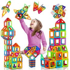 Magnetic Building Blocks 38PCS Magnetic Tiles Magnets for Kids Christmas Birthday Gifts for 3+ Buildig Construction Magnetic Toys for 3 4 5 6 Years Old Boys Girls Toddlers Kids