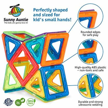 Magnetic Building Blocks, Magnetic Tiles Set, Toy for 3 4 5 6 7 8 Year Old Boys & Girls - Kids & Toddlers, STEM Educational Building Toy/Game, Gift for 3-8 Year Olds boys & girls, 36 pcs Set- Gift Box - Image 4