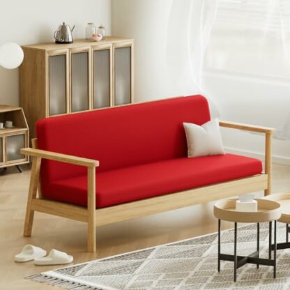 Magshion@Futon Cover Slipcover (Red, Full (54x75 in.)) - Image 4
