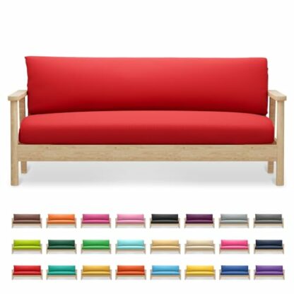 Magshion@Futon Cover Slipcover (Red, Full (54x75 in.)) - Image 2