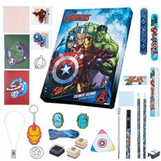 Marvel Advent Calendar 2024 - Stationery Keychains Stamps Advent Calendars for Kids