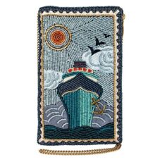 Mary Frances Crossbody Phone Bag Featuring On Board & Midnight Cruise, Perfect for Storing Credit Cards, Phone, & Keys