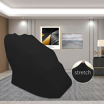 Massage Chair Cover,Massage Armchair Slipcovers,Recliner Wing Chair Slipcovers, Furniture Protector for Moving, Dust Cover,Sofa Covers Removable Shield, Buggy Bag, Storage Bag,Machine Washable (Black) - Image 3