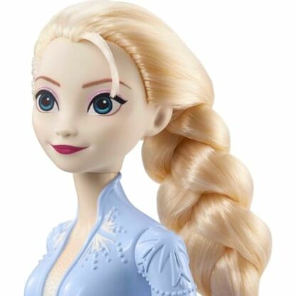 Mattel Disney Frozen Elsa Doll, Frozen Elsa in Signature Clothing, Collectible Fashion Doll, Poseable Doll with Long Blonde Hair, Toys for Ages 3 and Up, One Doll, HLW48 4 Mattel Disney Frozen Elsa Doll, Frozen Elsa in Signature Clothing, Collectible Fashion Doll, Poseable Doll with Long Blonde Hair, Toys for Ages 3 and Up, One Doll, HLW48 - Image 4