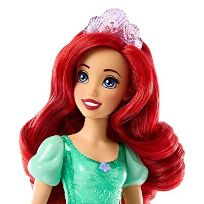 Mattel Disney Princess Dolls, Ariel Posable Fashion Doll with Sparkling Clothing and Accessories, Disney Movie Toys, HLW10 - Image 4