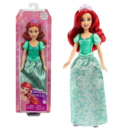 Mattel Disney Princess Dolls, Ariel Posable Fashion Doll with Sparkling Clothing and Accessories, Disney Movie Toys, HLW10 - Image 2