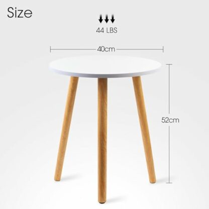 MaxEarn Small Side Tables, Sofa Side Table, Narrow End Table with Storage Shelf, Slim Coffee Table, Wooden Bedside Tables for Small Spaces, Living Room, Bedroom, Office - Image 4