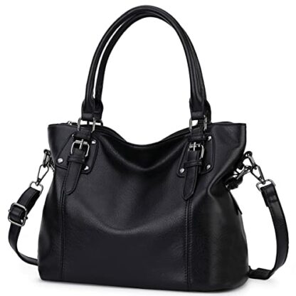 MayBlosom Hobo Bag for Women,Faux Leather Ladies Handbag Fashion Shoulder Bag with Adjustable Strap - Image 2