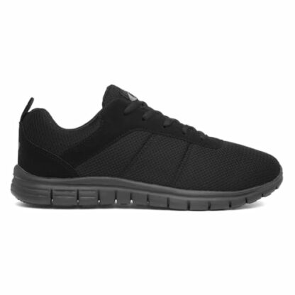 Mens Black Lace Up Trainer - Image 3