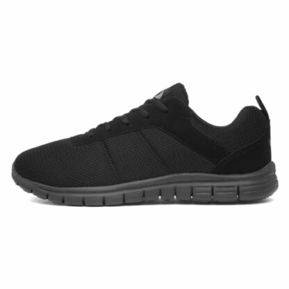 Mens Black Lace Up Trainer - Image 2