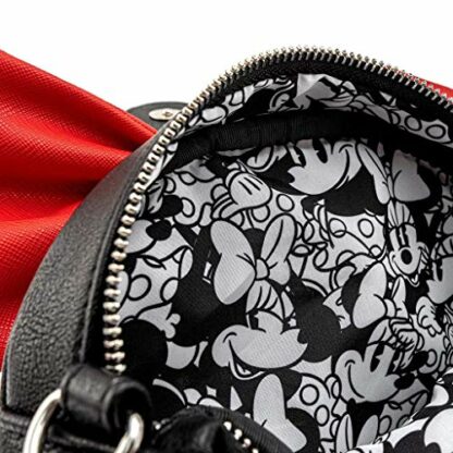 Mickey Mouse Loungefly - Minnie Unisex Shoulder Bag Black-red-White, Faux Leather, - Image 4