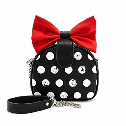Mickey Mouse Loungefly - Minnie Unisex Shoulder Bag Black-red-White, Faux Leather, - Image 2