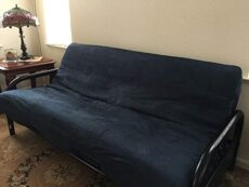 Micro Suede Futon Cover Protector, Not Including Frame Or Mattress (Navy Blue)