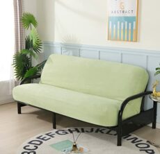 Micro Suede Futon Cover Protector, Not Including Frame Or Mattress (Sage Green)