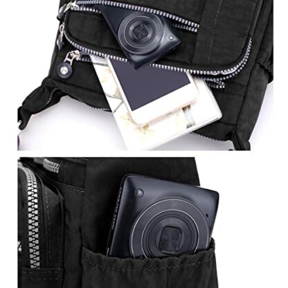 Milky Way Womens Nylon Crossbody Bag Waterproof Multi-Pocket Shoulder Tote Lightweight Travel Messenger Bag - Image 4