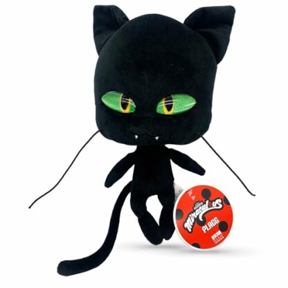 Miraculous Ladybug - Kwami Mon Ami Plagg, 9-inch Cat Plush Toys for Kids, Super Soft Stuffed Toy with Resin Eyes, High Glitter and Gloss, and Detailed Stitching Finishes (Wyncor) 2 Miraculous Ladybug - Kwami Mon Ami Plagg, 9-inch Cat Plush Toys for Kids, Super Soft Stuffed Toy with Resin Eyes, High Glitter and Gloss, and Detailed Stitching Finishes (Wyncor) - Image 2
