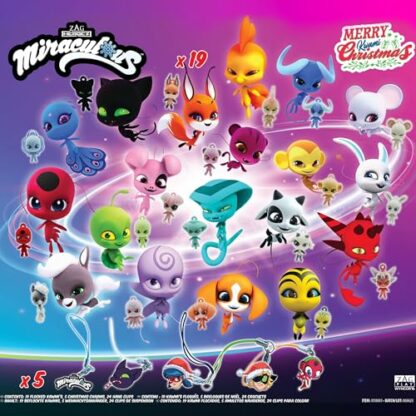 Miraculous Ladybug - Ultimate Kwami Advent Calendar with Miniature Flocked Kwamis and EVA Seasonal Charms. Collectible Toys for Kids for Christmas with Hooks and Ribbons (Wyncor) 4 Miraculous Ladybug - Ultimate Kwami Advent Calendar with Miniature Flocked Kwamis and EVA Seasonal Charms. Collectible Toys for Kids for Christmas with Hooks and Ribbons (Wyncor) - Image 4