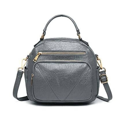 Miss Lulu Handbag for Women Fashion Crossbody Bag Bowler Style Shoulder Bag Top Handle 3 Miss Lulu Handbag for Women Fashion Crossbody Bag Bowler Style Shoulder Bag Top Handle - Image 3
