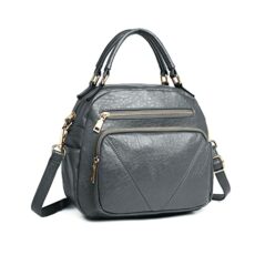 Miss Lulu Handbag for Women Fashion Crossbody Bag Bowler Style Shoulder Bag Top Handle