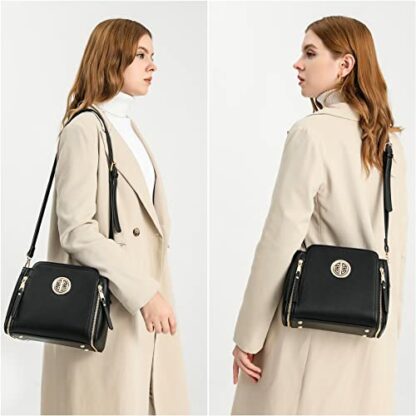 Miss Lulu Handbags for Women Cross Body Bags Ladies Fashion Shoulder Bag Girls PU Leather Top Handle Bag - Image 3