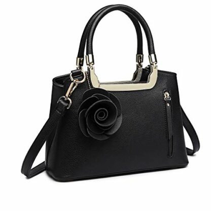 Miss Lulu Handbags for Women Ladies Shoulder Bags Fashion PU Leather Crossbody Top Handle Bag 3 Miss Lulu Handbags for Women Ladies Shoulder Bags Fashion PU Leather Crossbody Top Handle Bag - Image 3