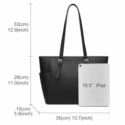 Miss Lulu Tote Bag for Women Handbag Bag Ladies PU Leather Shoulder Top Handle Bag - Image 3