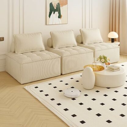 zxhrybh Armless Sofa Chair, Detachable Lazy Sofa, Lounge Club Lazy Chair，Cloud Modular Sectional Floor Sofa, for Living Room, Apartment, Office - Image 3