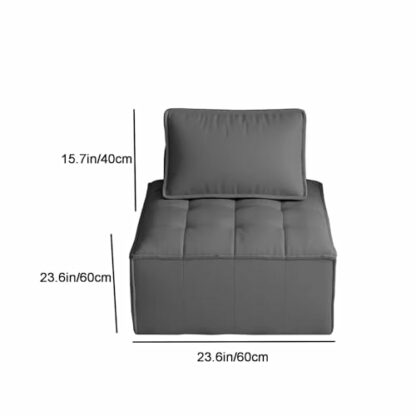 zxhrybh Armless Sofa Chair, Detachable Lazy Sofa, Lounge Club Lazy Chair，Cloud Modular Sectional Floor Sofa, for Living Room, Apartment, Office - Image 4