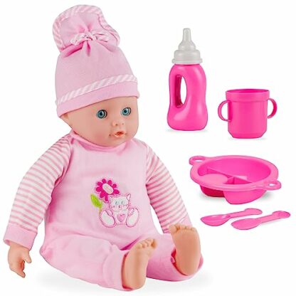 Molly Dolly Baby Doll Set - 40cm Talking Doll With Feeding Accessories Set - Baby Dolls For Girls - Doll Suitable From 2 Years + - Image 2