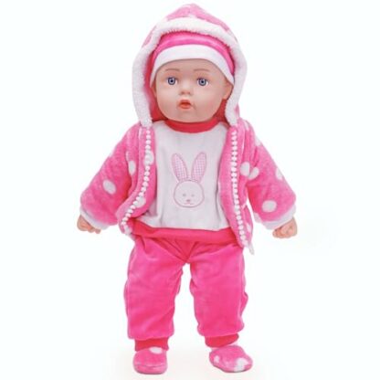 Molly Dolly Cutie Baby Doll & Bunny Comforter - Large 21" Lifelike Dolls For Girls Age 1 Up - Includes Dummy & Baby Sounds - Soft Bodied Toy Baby Doll - Dolls For 1 2 3 Year Old Girls - Image 3