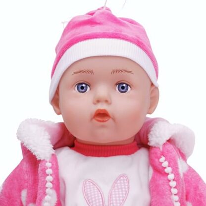 Molly Dolly Cutie Baby Doll & Bunny Comforter - Large 21" Lifelike Dolls For Girls Age 1 Up - Includes Dummy & Baby Sounds - Soft Bodied Toy Baby Doll - Dolls For 1 2 3 Year Old Girls - Image 4