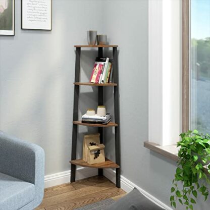 Mondeer Corner Shelf, 4 Tier Ladder Shelf - Image 3