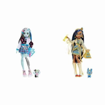 Monster High Doll, Frankie Stein with Accessories and Pet, Posable Fashion Doll with Blue and Black Streaked Hair​​​, HHK53 - Image 2