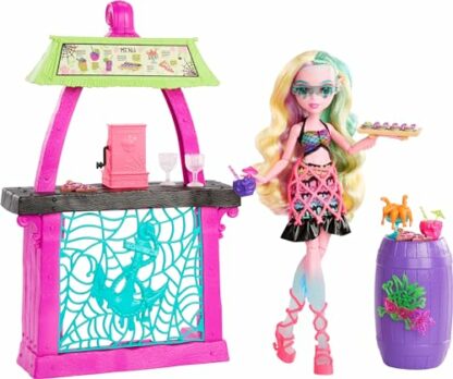 Monster High Doll and Playset, Lagoona Blue Scare-adise Island Snack Shack with Food Accessories and Color Change Drinks, HRP70 2 Monster High Doll and Playset, Lagoona Blue Scare-adise Island Snack Shack with Food Accessories and Color Change Drinks, HRP70 - Image 2