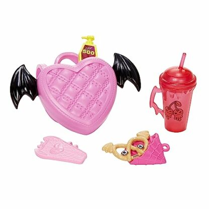 Monster High Draculaura Doll, Fashion Vampire Doll with Pink and Black Hair, Toy Bat Count Fabulous and Doll Accessories, Toys for Ages 4 and Up, One Doll, HHK51 4 Monster High Draculaura Doll, Fashion Vampire Doll with Pink and Black Hair, Toy Bat Count Fabulous and Doll Accessories, Toys for Ages 4 and Up, One Doll, HHK51 - Image 4