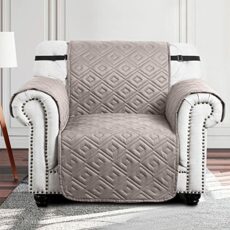 Moonlight Bedding Sofa Cover Waterproof Sofa Slipcovers - Reversible Sofa Protectors from Pets & Kids with Adjustable Elastic Straps Quilted Couch Settee Covers