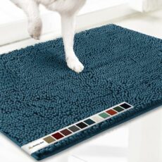 Muddy Mat AS-SEEN-ON-TV Highly Absorbent Microfiber Door Mat and Pet Rug, Non Slip Thick Washable Area and Bath Mat Soft Chenille for Kitchen Bathroom Bedroom Indoor and Outdoor…
