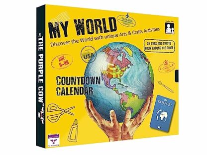 My World Advent Calendar 2024 “Visit” 24 countries and come back just in time for Christmas day! Explore different cultures, create original Arts & Crafts gift from each country. with a printed guide - Image 2