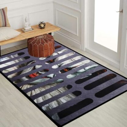 NEW-YIJUNSHUN Halloween Door Mat Indoor Outdoor Funny Horror Doormat,Bathroom Nonslip Floor Rug Square Halloween Carpet Anti Slip Entrance Mat Outside - Image 4