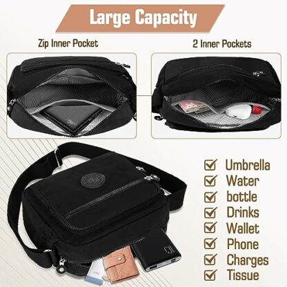 NEWIROVE Women's Cross-Body Bags Shoulder Bags Women Satchel Bag Messenger Bag Cross Over Body Bags Crossbody Bags for Women Lady, Shopping, Working and Travel - Image 4