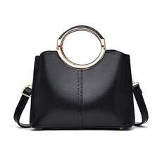 NICOLE & DORIS Fashion Handbags for Women Top-handle Bags Small Crossbody Bag PU Leather Shoulder Bag Elegant Simple Bag For Work Shopping Travel