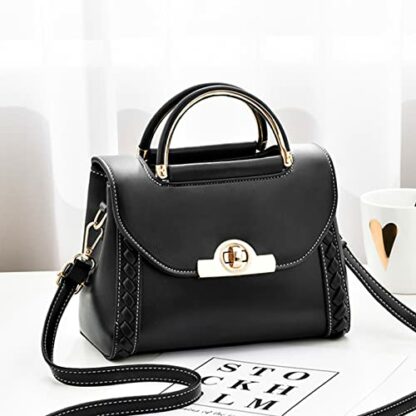 NICOLE & DORIS Handbags for Women Designer Top Handle Bag Ladies Small Crossbody Shoulder Bags PU Leathe Clutch Bag Girls Messenger Bags with Lock Closure 4 NICOLE & DORIS Handbags for Women Designer Top Handle Bag Ladies Small Crossbody Shoulder Bags PU Leathe Clutch Bag Girls Messenger Bags with Lock Closure - Image 4