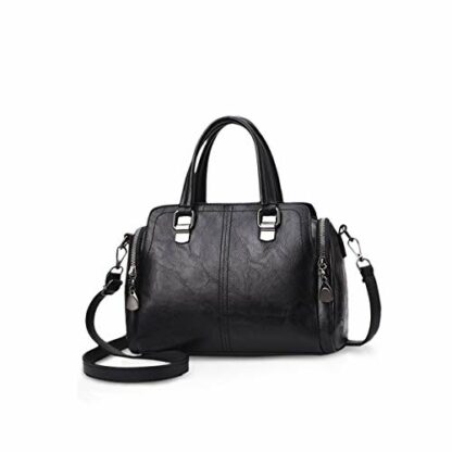 NICOLE&DORIS Ladies Fashion Top-Handle Bags Retro Handbags Soft PU Leather Shoulder Bag Cross body Bag Tote Bags for Women 2 NICOLE&DORIS Ladies Fashion Top-Handle Bags Retro Handbags Soft PU Leather Shoulder Bag Cross body Bag Tote Bags for Women - Image 2