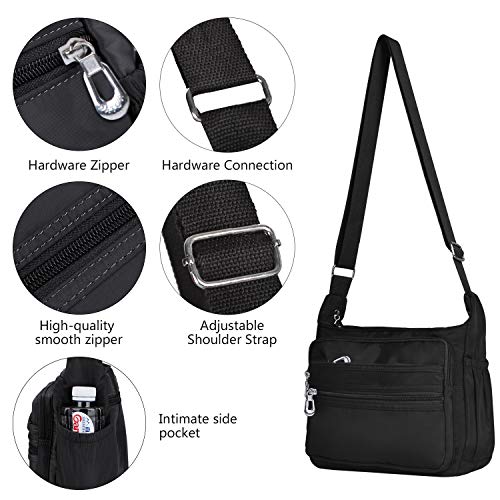 NOTAG Womens Shoulder Bag Multi Pocket Crossbody Bag Waterproof Tote Handbag Travel Purse Lightweight Messenger Bag for Casual Sport School Hiking Travel, 2 Size 4 NOTAG Womens Shoulder Bag Multi Pocket Crossbody Bag Waterproof Tote Handbag Travel Purse Lightweight Messenger Bag for Casual Sport School Hiking Travel, 2 Size - Image 4
