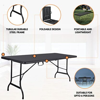 NOVECRAFTO Folding Table for 6 Person - Image 4