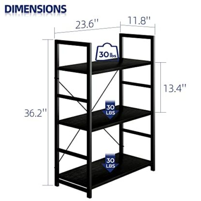 NUMENN Bookshelf, Tall Bookcase Shelf Storage Organizer, Modern Book Shelf for Bedroom, Living Room and Home Office - Image 4