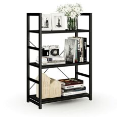 NUMENN Bookshelf, Tall Bookcase Shelf Storage Organizer, Modern Book Shelf for Bedroom, Living Room and Home Office