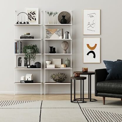 Nathan James Theo 5-Shelf Wood Ladder Bookcase - Image 3